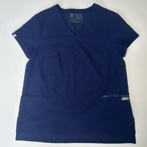 FIGS Gaya Camo Scrub Top